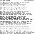 Woody Guthrie song - Ive Got To Know, lyrics