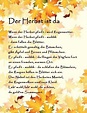 Ähnliches Foto | Gedicht herbst, Herbstgedichte für kinder ...