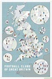 All British clubs along with the location on map | Football club ...