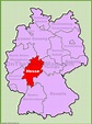 Hesse location on the Germany map - Ontheworldmap.com