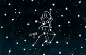 Virgo Symbol Zodiac Sign Wallpaper Mural | Hovia | Galaxy wallpaper ...