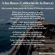 Poema A las flores (Calderón de la Barca) de Pedro Calderón De La Barca ...