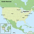StepMap - Karte Hanover - Landkarte für USA