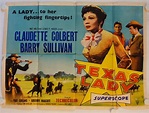 Texas Lady original release British Quad movie poster