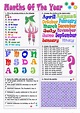 Months of the year worksheet - Free ESL printable worksheets made by ...