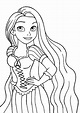 Dibujos de Princesa Rapunzel Sonriendo para Colorear para Colorear ...