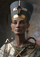 The Nefertiti Bust, ca 1350 BC. Found in the collection of the ...