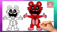 How To Draw Bobby BearHug from Poppy Playtime | Smiling Critters | Cute ...