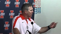 Illinois vs. Arizona State Football Postgame: Ron Zook - YouTube