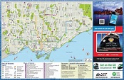 Map of Toronto tourist: attractions and monuments of Toronto