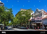 University Avenue in downtown Palo Alto, Santa Clara County, California ...