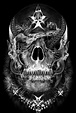 Najlepsze obrazy na tablicy Skulls (11) | Rysunki czaszek, Rysunki i ...