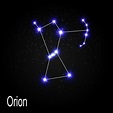 Orion Constellation with Beautiful Bright Stars on the Background of ...