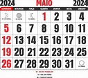 Calendário Maio 2024 - Imagem Legal