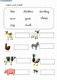 Ficha de At the farm para 2º Primaria | Farm vocabulary, Interactive ...