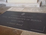 Lord Mountbatten’s grave at Romsey Abbey | Louis Mountbatten, 1st Earl ...