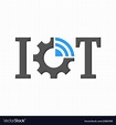 Iot internet things symbol for ui and Royalty Free Vector