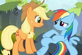 rainbow dash and apple jack 2 by brianamcginnis on DeviantArt