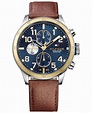 Tommy hilfiger Men's Brown Leather Strap Watch 46mm 1791137 in Brown ...