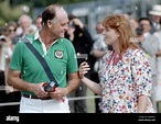 The duchess of york and her father major ronald ferguson hi-res stock ...