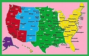 Printable Us Time Zone Map