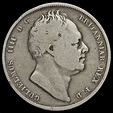 1836 William IV Milled Silver Half Crown, Fine #3