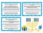 Hanukkah Blessings: Printable Hanukkah Prayer Cards - Happiness is Homemade