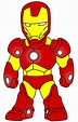Ilustração Iron Man Cute Homem de Ferro PNG em alta resolução