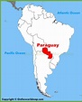 Paraguay location on the South America map - Ontheworldmap.com