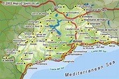 Mapa de Málaga | Provincia, Municipios, Turístico, Carreteras de Málaga ...