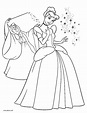 Desenhos de Cinderella para colorir - Páginas para impressão grátis