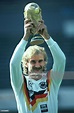 World Cup in Italy Rudi Voeller *- Football player, striker, Germany ...