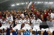 AC Milan players celebrate winning the 2006-2007 UEFA Champions ...