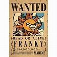 Poster Franky Wanted 2 - One Piece | Mugiwara Shop