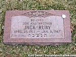 Grave of JFK's Assassin's Assassin: Jack Ruby, Norridge, Illinois