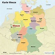 StepMap - Karte Weeze - Landkarte für Deutschland