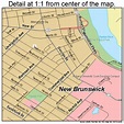 New Brunswick New Jersey Street Map 3451210