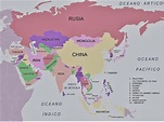 Mapa de Asia para imprimir | Mapamundi Político | Físico | Mudo | Con ...