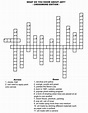 Art Crossword Puzzle Printable