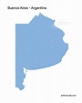 Mapa político de la Argentina para colorear e imprimir + PDF