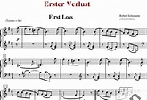 Erster Verlust (op. 68/16) - Robert Schumann | Noten zum Download