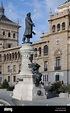 Statue of José Zorrilla in Plaza Zorrilla Valladolid Spain Stock Photo ...