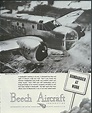 Bombardier at Work - USAAF Beech Trainer ad 1945