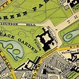 Map of Buckingham Palace and Garden, 1897. | Buckingham palace, Central ...