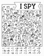 I-Spy Coloring Sheets - Cultivate Behavioral Health & Education - ABA ...