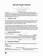 Free Ohio Last Will and Testament Template - PDF | Word – eForms