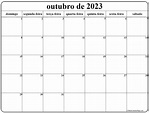 outubro de 2021 calendario grátis em português | Calendario outubro