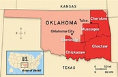 Indian Tribes In Oklahoma Map - Maping Resources