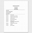 Event Program Outline - 13+ Printable Samples, Examples, Formats