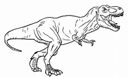 T Rex In Jurassic World Coloring Page - Free Printable Coloring Pages ...
